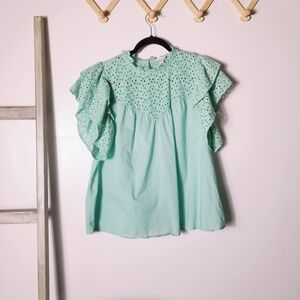 A NEW DAY MINT GREEN BLOUSE SIZE XL